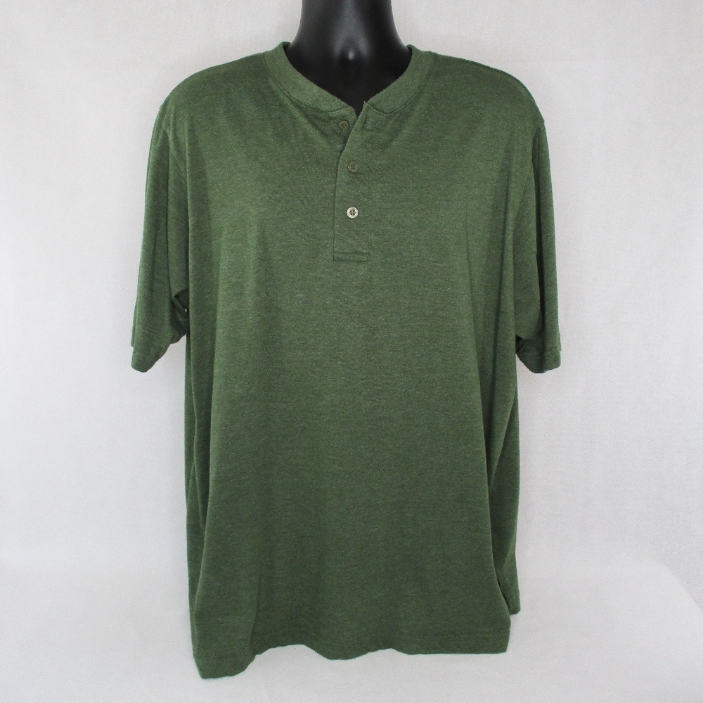 King Size Relaxed Fit Henley Shirt